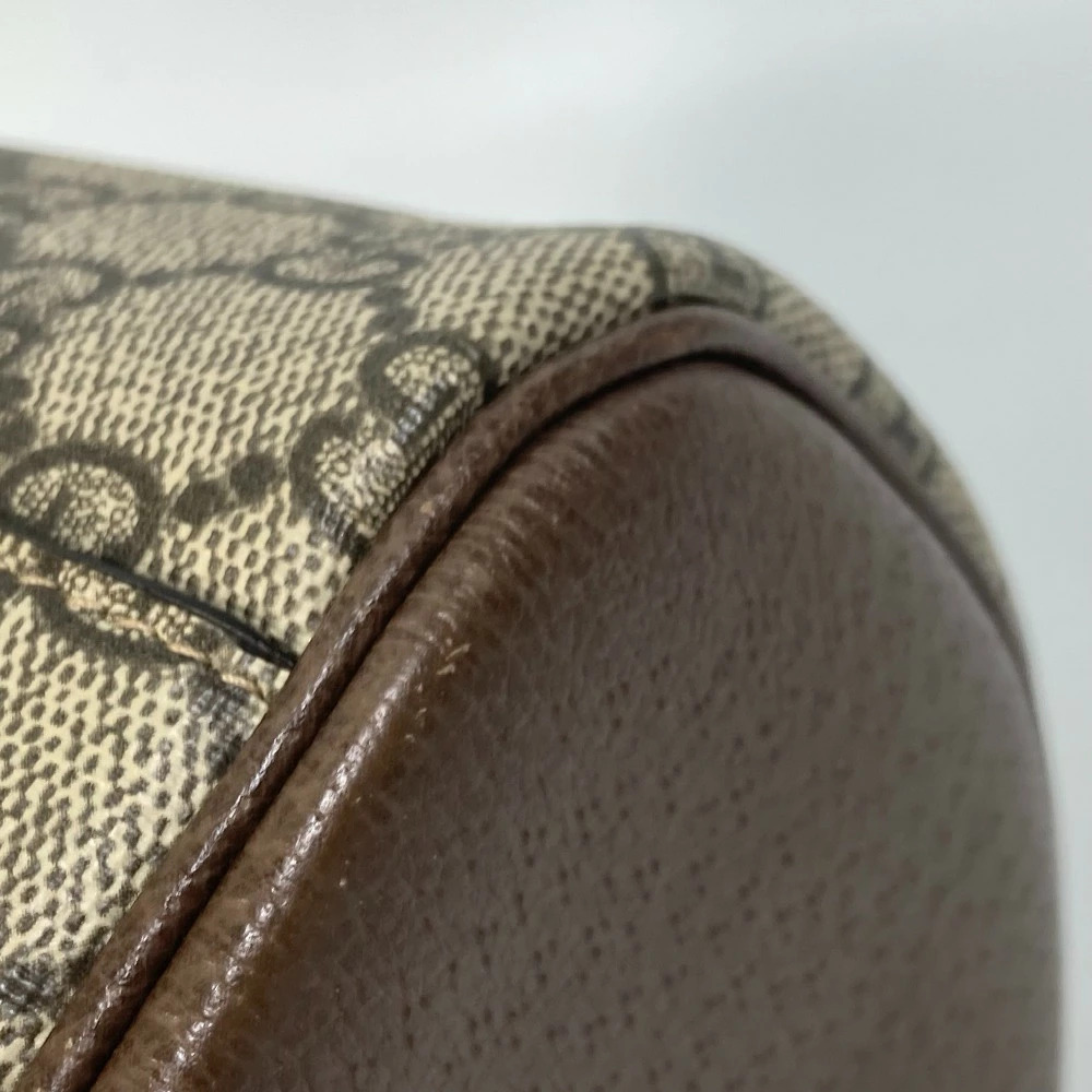 Gucci Ophidia Handbag Case Cosmetic GG Sherry Bag Mirror Vanity Beige Supreme - Picture 12 of 15